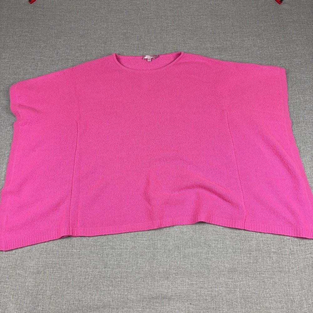 Calypso St. Barth Sweater Womens 0 Pink 100% Cashmere Crew Neck Pullover Knit